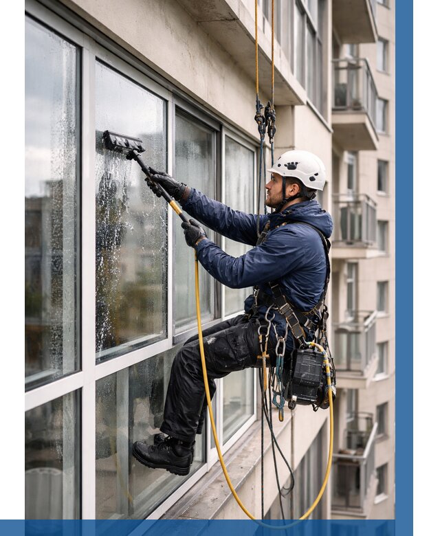 Мойка балконного остекления в Кумертау от 3573 р. | ВЫСОТНИК-Кра