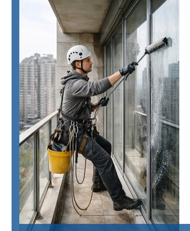 Профессиональная мойка балконного остекления в Кумертау