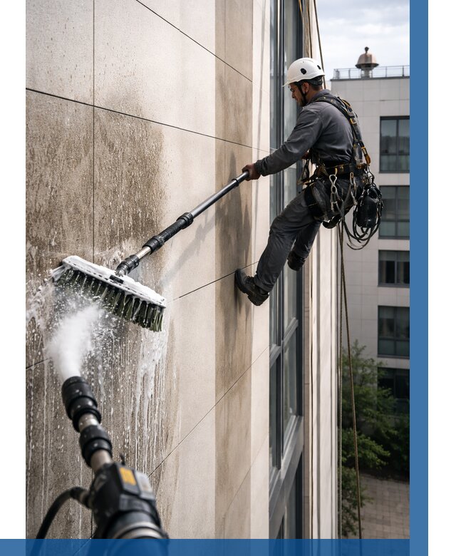 Мойка фасада из керамогранита в Кумертау от 306 р. | ВЫСОТНИК-Кра