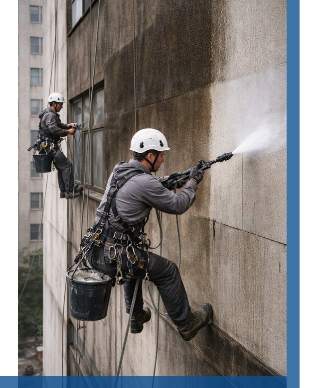 Очистка фасада от копоти в Кумертау от 255 р. | ВЫСОТНИК-Кра