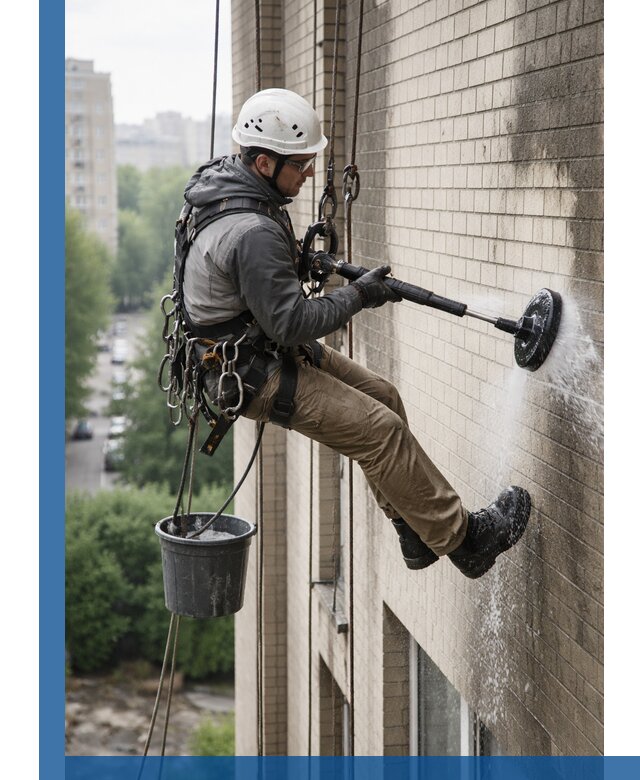 Очистка фасада от копоти в Кумертау профессионально и безопасно