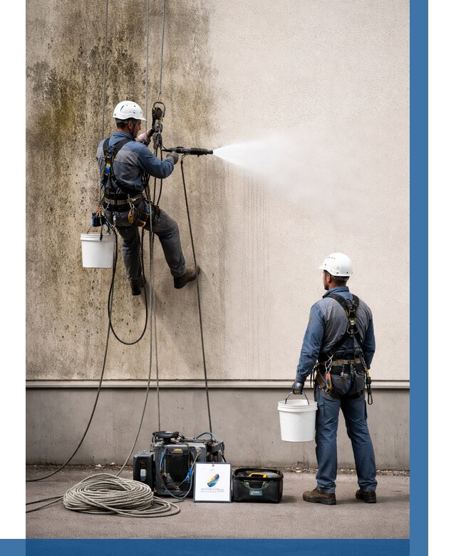 Очистка фасада от плесени в Кумертау от 306 р. | ВЫСОТНИК-Кра