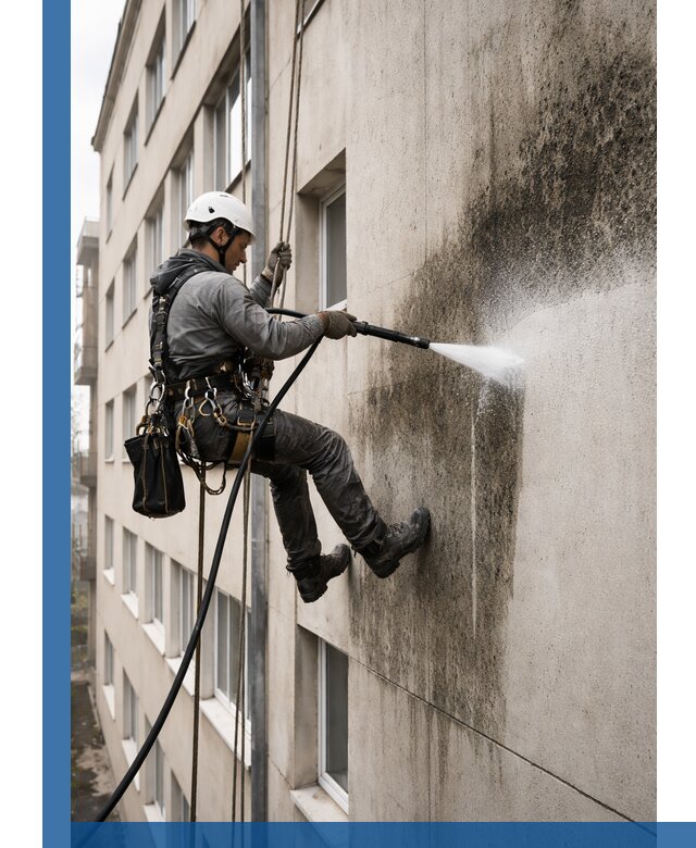 Профессиональная очистка фасадов от плесени в Кумертау