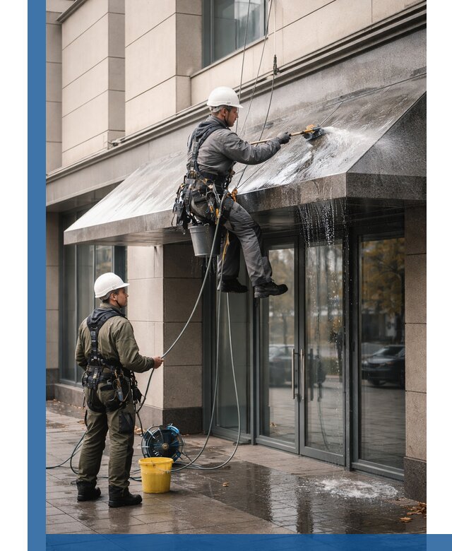 Профессиональная мойка козырьков и навесов в Кумертау