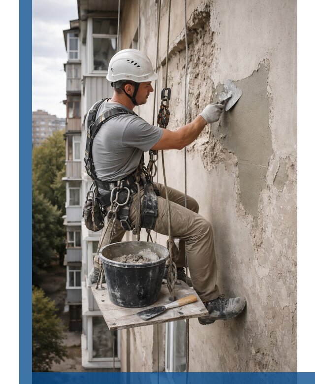 Восстановление фасадной штукатурки в Кумертау с гарантией качества