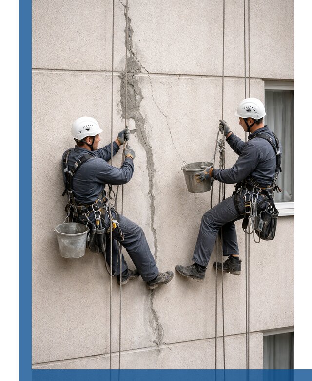 Заделка трещин на фасаде в Кумертау с гарантийным ремонтом