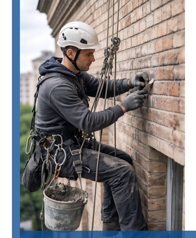 Качественный ремонт кирпичной кладки фасада в Кумертау с гарантией