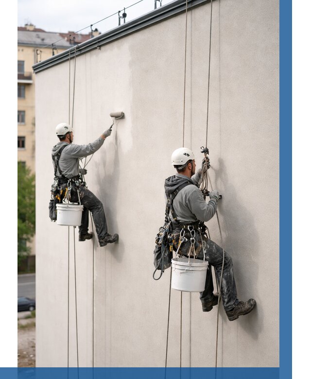 Покраска оштукатуренного фасада в Кумертау от 327 р. | ВЫСОТНИК-Кра