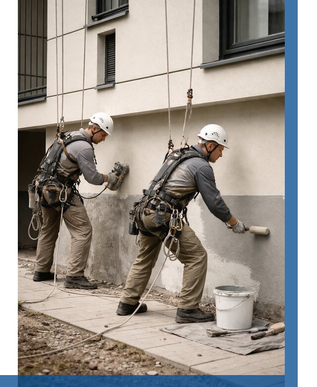 Окраска цоколя здания в Кумертау от 459 р. под ключ | ВЫСОТНИК-Кра