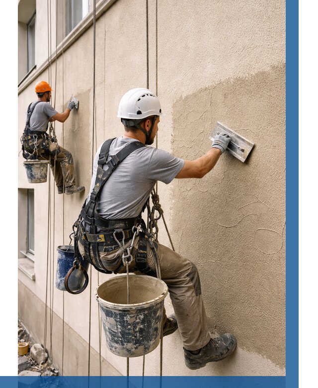 Декоративная штукатурка фасада в Кумертау от 1225 р. | ВЫСОТНИК-Кра