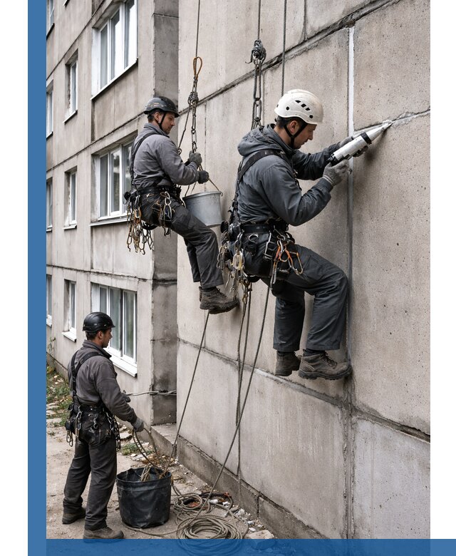 Герметизация межпанельных швов в Кумертау с гарантией герметичности