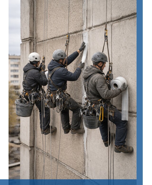 Ремонт межпанельных швов в Кумертау от 766 р. | ВЫСОТНИК-Кра