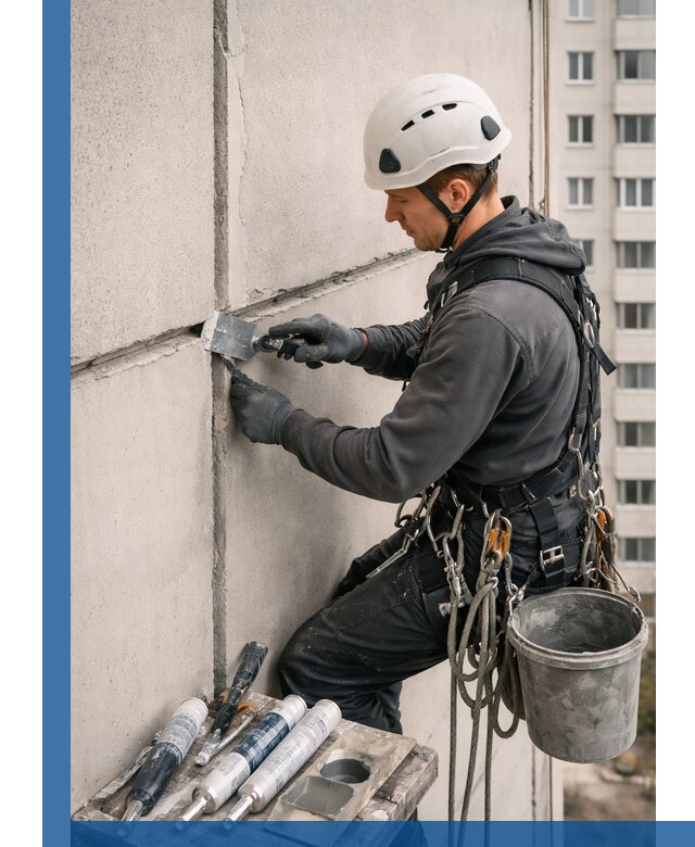 Ремонт межпанельных швов в Кумертау герметизация и восстановление