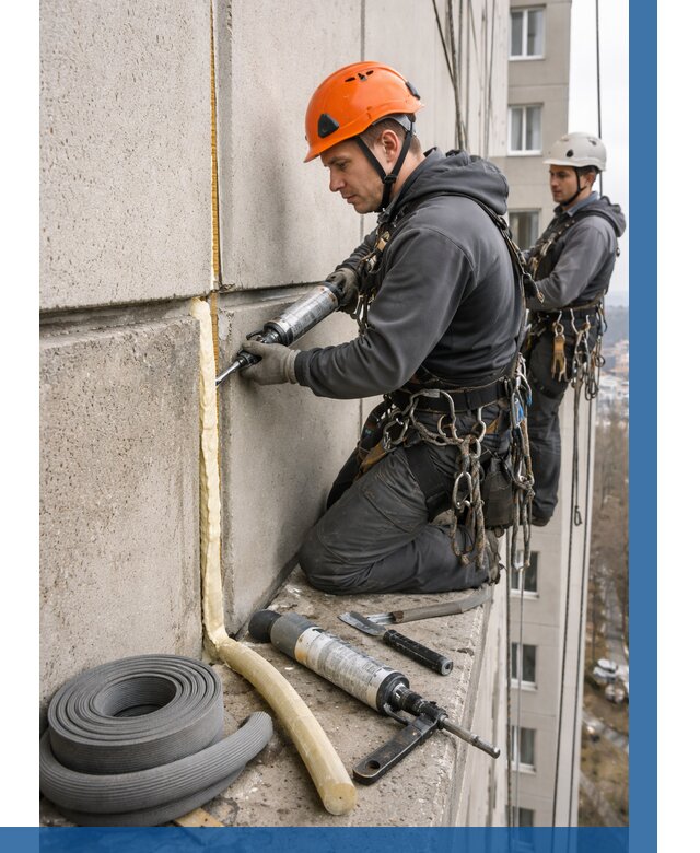 Теплый шов межпанельные швы в Кумертау от 715 р. | ВЫСОТНИК-Кра