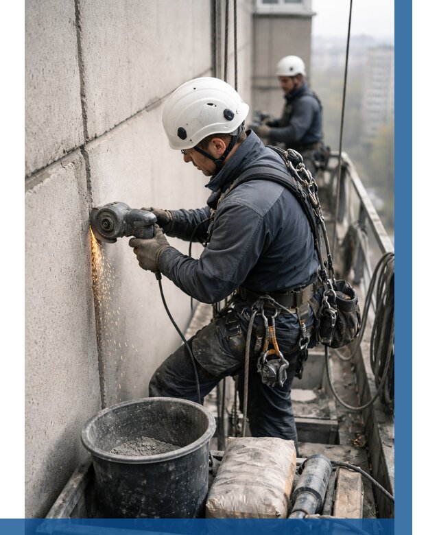 Штробление межпанельных швов в Кумертау от 1225 р. | ВЫСОТНИК-Кра