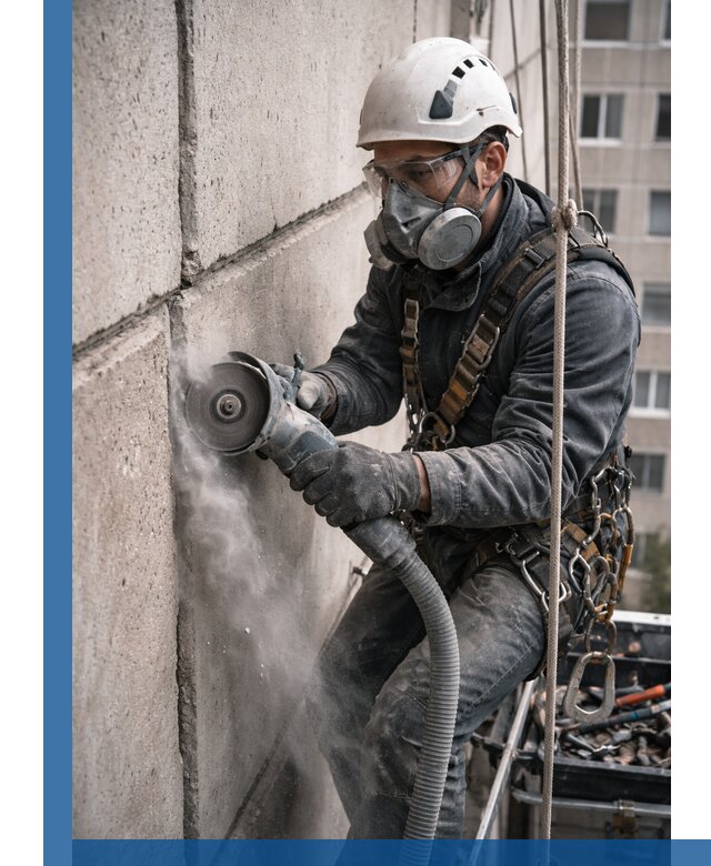 Штробление межпанельных швов в Кумертау качественно и быстро