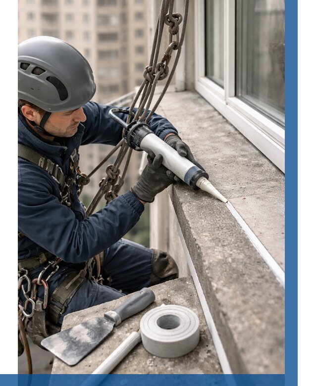 Герметизация балконного козырька в Кумертау от 4594 р. | ВЫСОТНИК-Кра