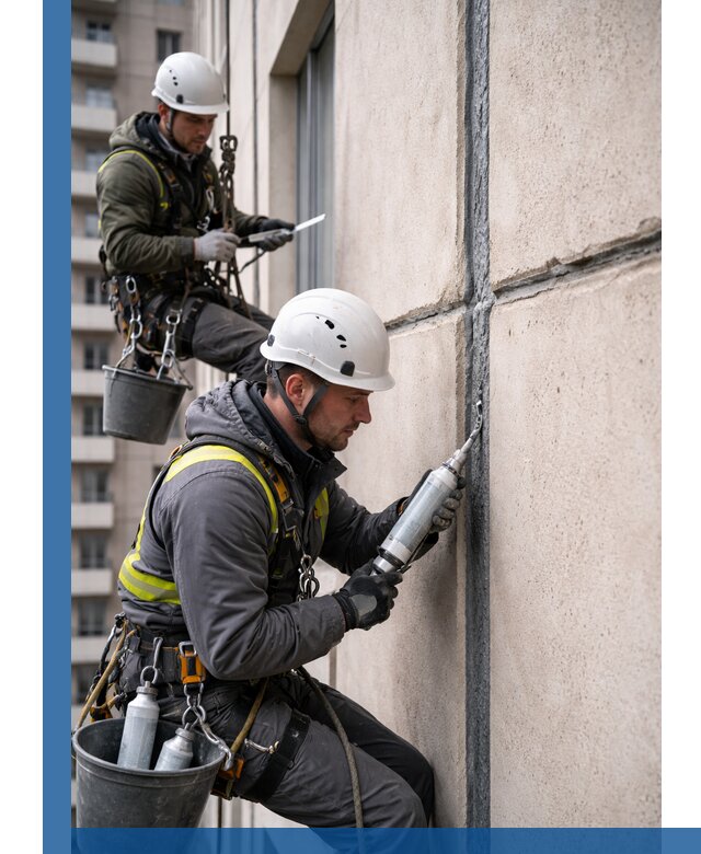 Герметизация деформационных швов фасада в Кумертау качественно