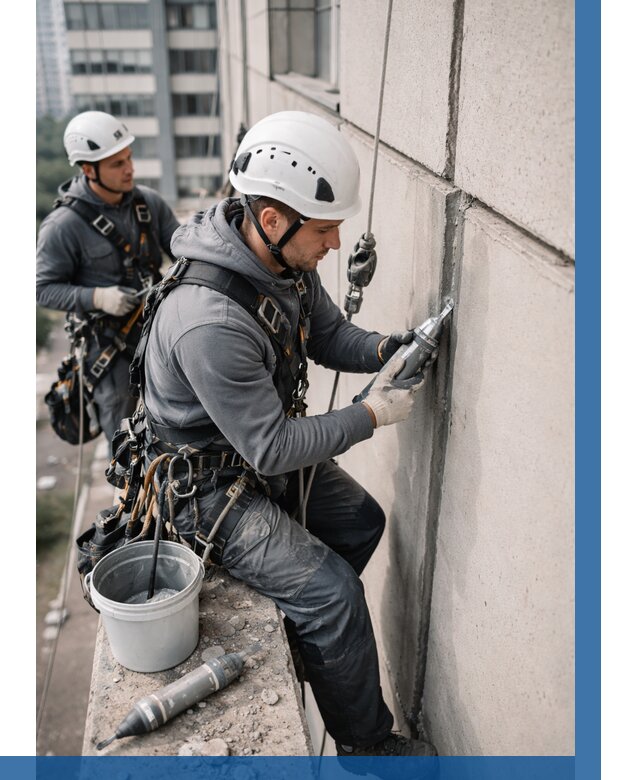 Ремонт деформационных швов здания в Кумертау от 1021 р. | ВЫСОТНИК-Кра