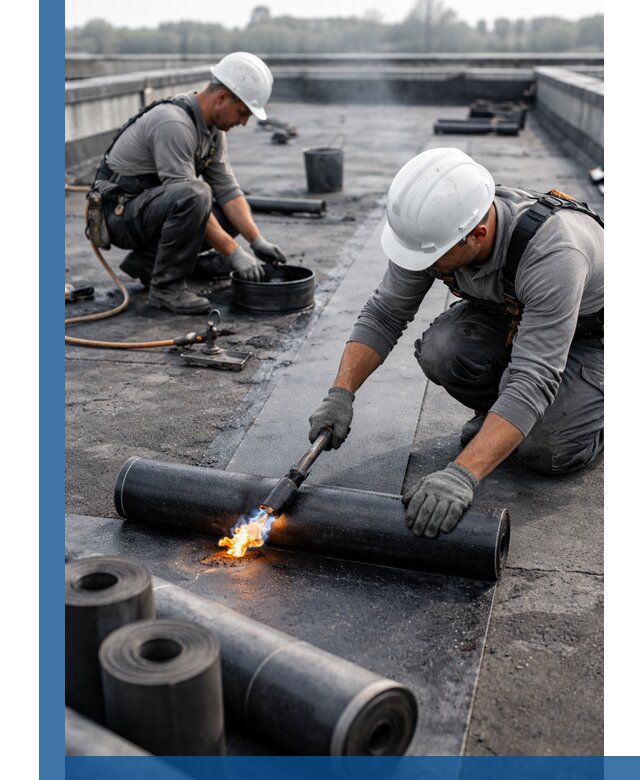 Ремонт рулонной кровли в Кумертау герметизация и восстановление