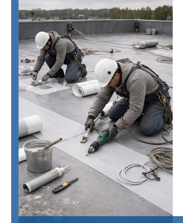 Ремонт мембранной кровли в Кумертау качественно и с гарантией