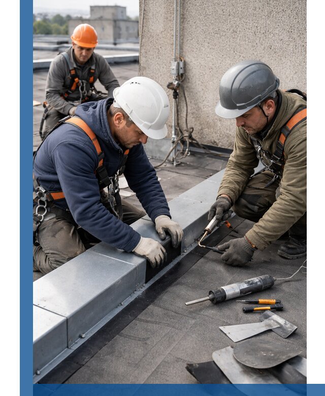 Ремонт кровельных примыканий в Кумертау профессионально