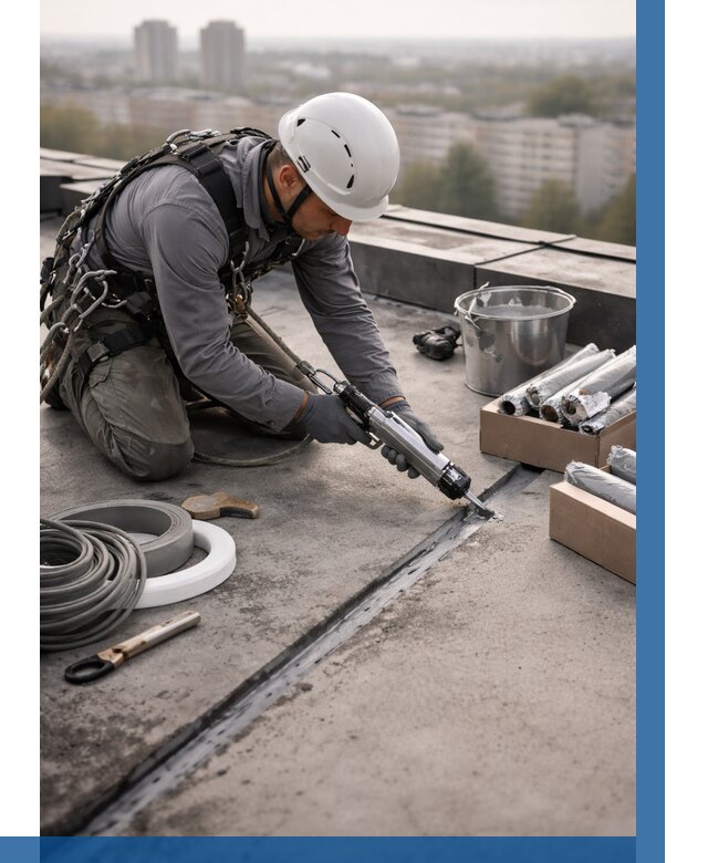 Герметизация швов кровли в Кумертау от 459 р./м2 | ВЫСОТНИК-Кра