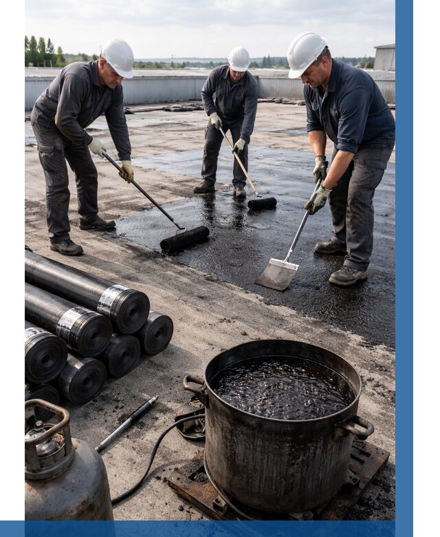 Гидроизоляция кровли мастикой в Кумертау от 613 р. | ВЫСОТНИК-Кра