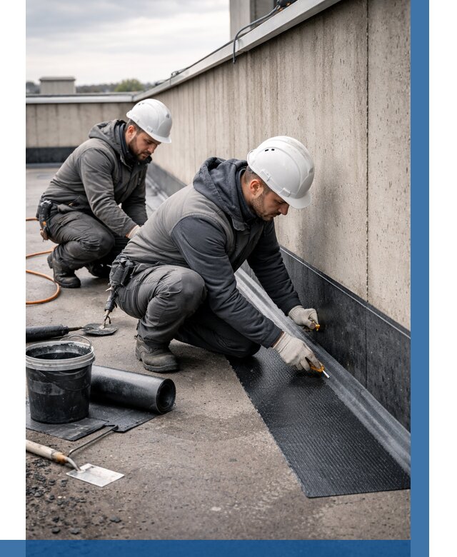 Гидроизоляция примыканий на кровле в Кумертау от 919 р. | ВЫСОТНИК-Кра