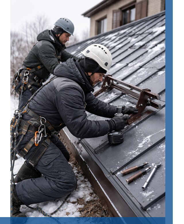 Монтаж снегозадержателей в Кумертау от 459 р. | ВЫСОТНИК-Кра