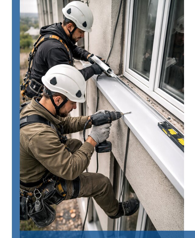 Профессиональный монтаж оконных отливов и отведения воды в Кумертау