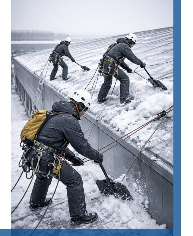 Очистка навесов от снега в Кумертау от 4594 р. | ВЫСОТНИК-Кра