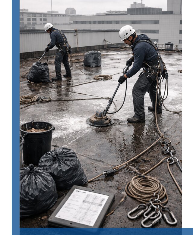 Плановая очистка кровли по графику в Кумертау для безопасности