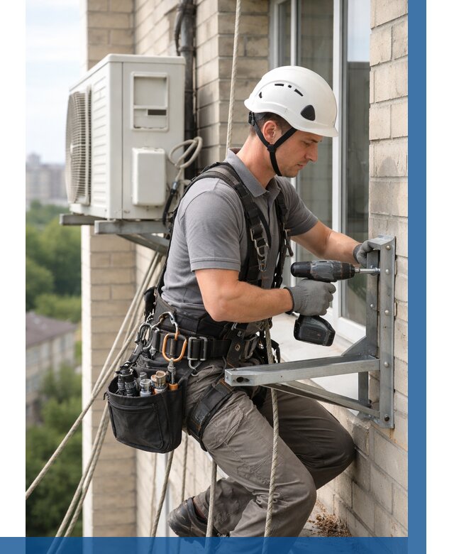 Установка кронштейнов кондиционера в Кумертау от 3573 р. | ВЫСОТНИК-Кра