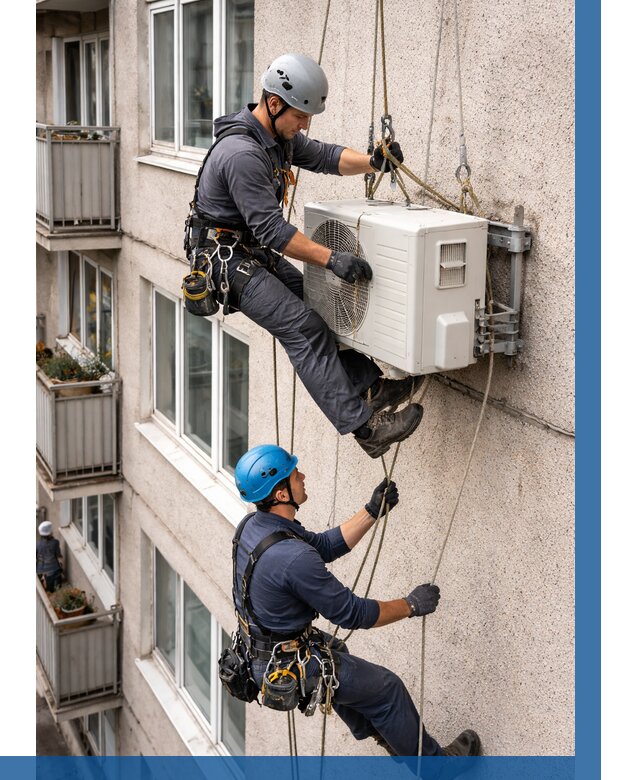 Перенос внешнего блока кондиционера в Кумертау от 9188 р.| ВЫСОТНИК-Кра