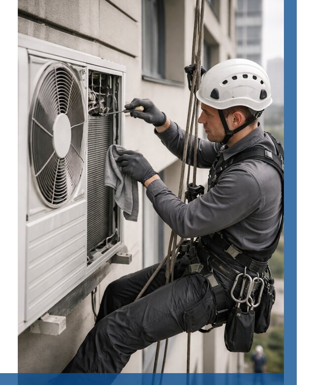 Обслуживание внешнего блока кондиционера в Кумертау от 2756 р.ВЫСОТНИК-Кра