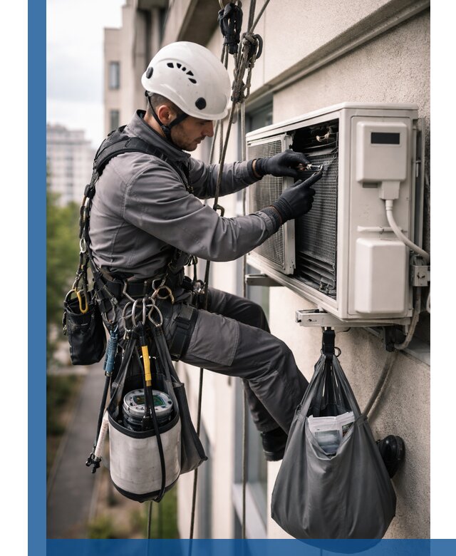 Обслуживание внешнего блока кондиционера в Кумертау профессионально