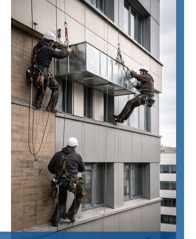 Монтаж воздуховодов на фасаде в Кумертау от 1531 р. | ВЫСОТНИК-Кра