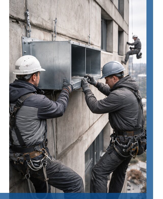 Монтаж вентиляционных коробов в Кумертау от 3063 р. | ВЫСОТНИК-Кра