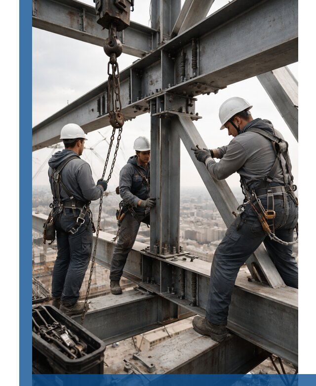 Профессиональный монтаж металлоконструкций на высоте в Кумертау