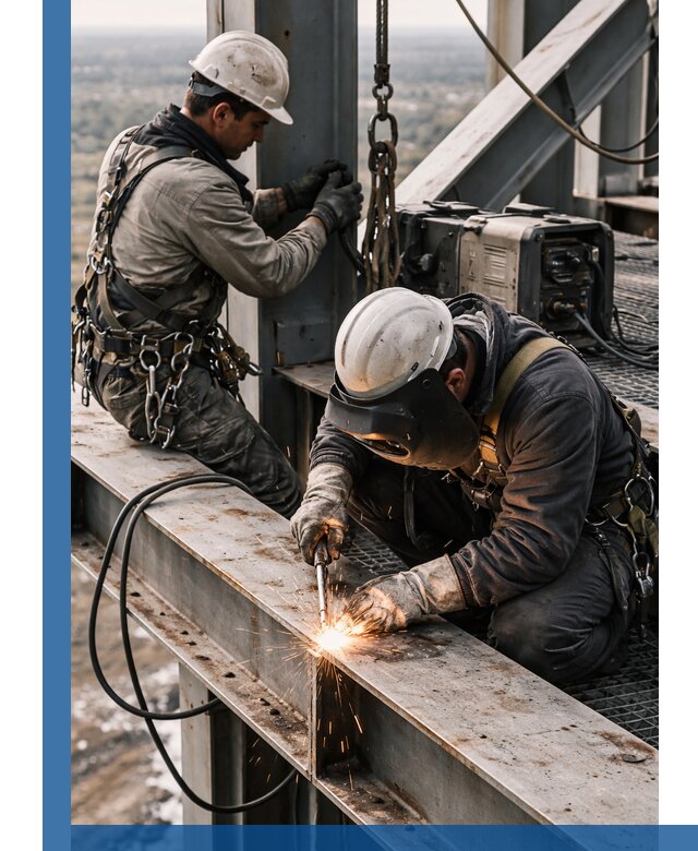 Высотные сварочные работы в Кумертау для промышленных объектов