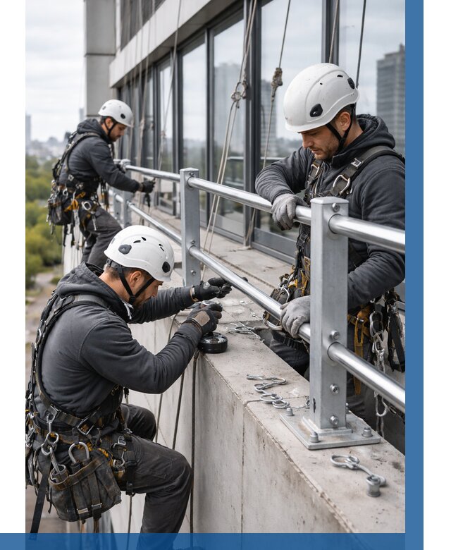 Монтаж ограждений на высоте в Кумертау, от 1225 р. | ВЫСОТНИК-Кра
