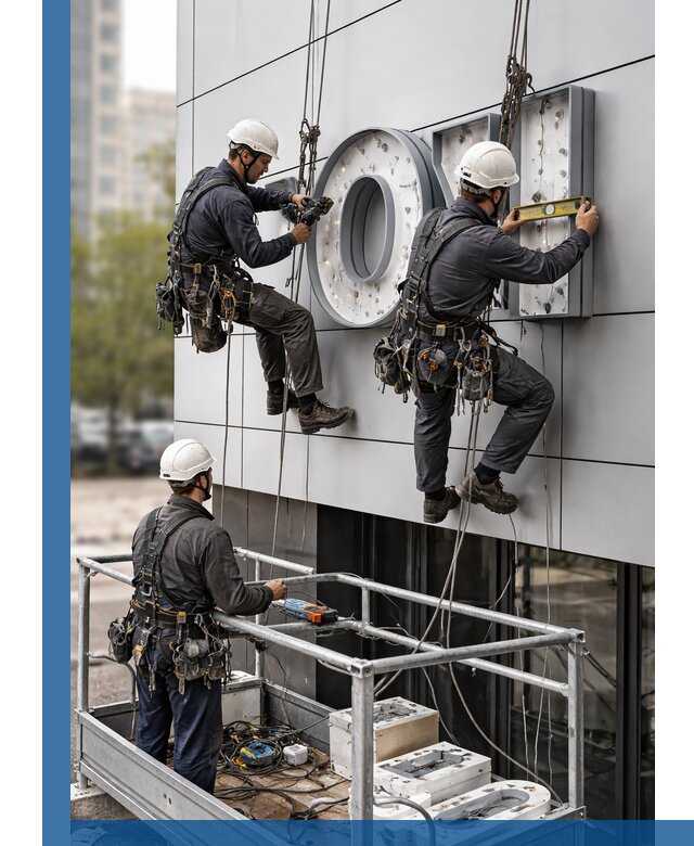 Профессиональный монтаж световых букв в Кумертау под ключ