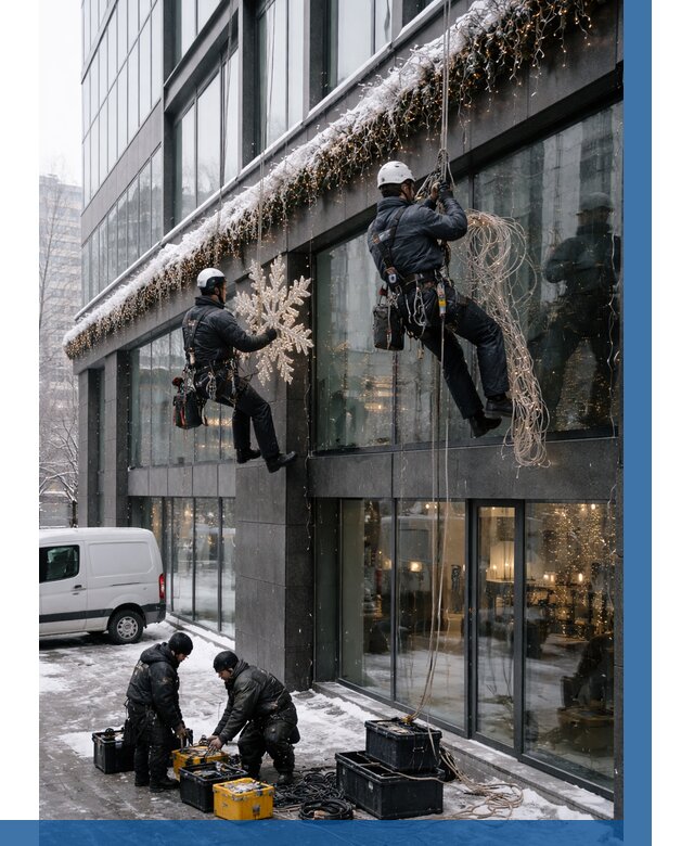 Демонтаж новогоднего оформления в Кумертау от 5615 р. | ВЫСОТНИК-Кра