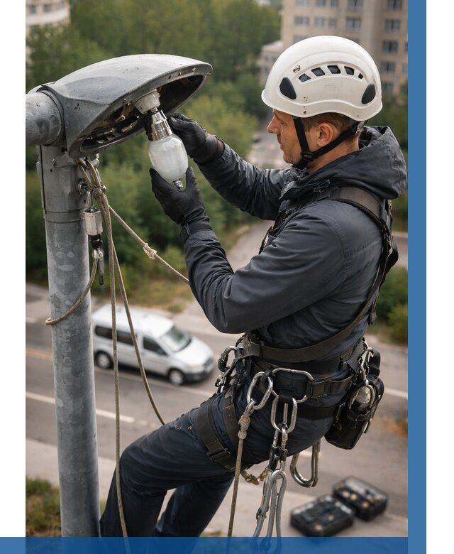 Замена ламп на высоте в Кумертау от 2552 р. | ВЫСОТНИК-Кра