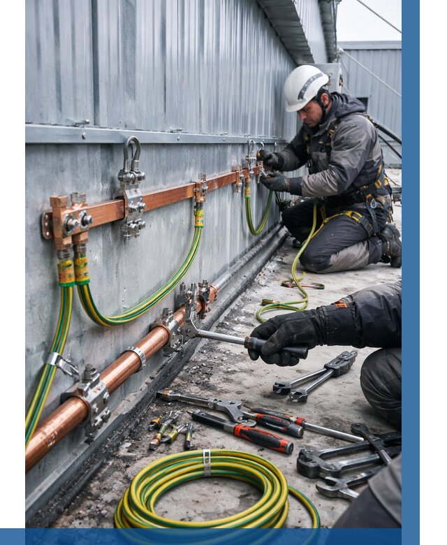 Монтаж заземления здания в Кумертау от 25523 р. | ВЫСОТНИК-Кра