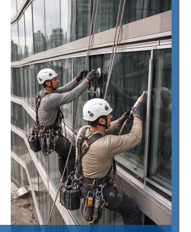 Радиусное остекление фасада в Кумертау от 12251 р. | ВЫСОТНИК-Кра