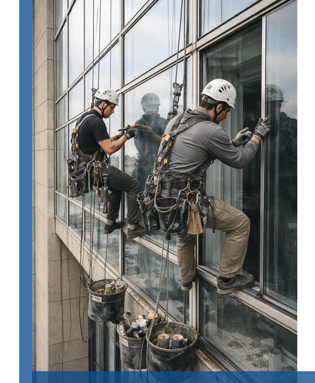 Ремонт витражных конструкций и фасадного остекления в Кумертау