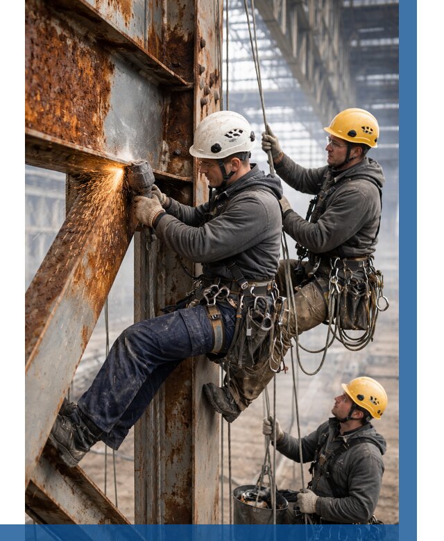 Зачистка металла от ржавчины в Кумертау от 357 р. | ВЫСОТНИК-Кра