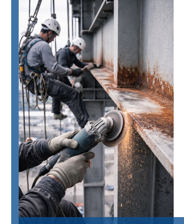 Зачистка металла от ржавчины и подготовка поверхностей в Кумертау